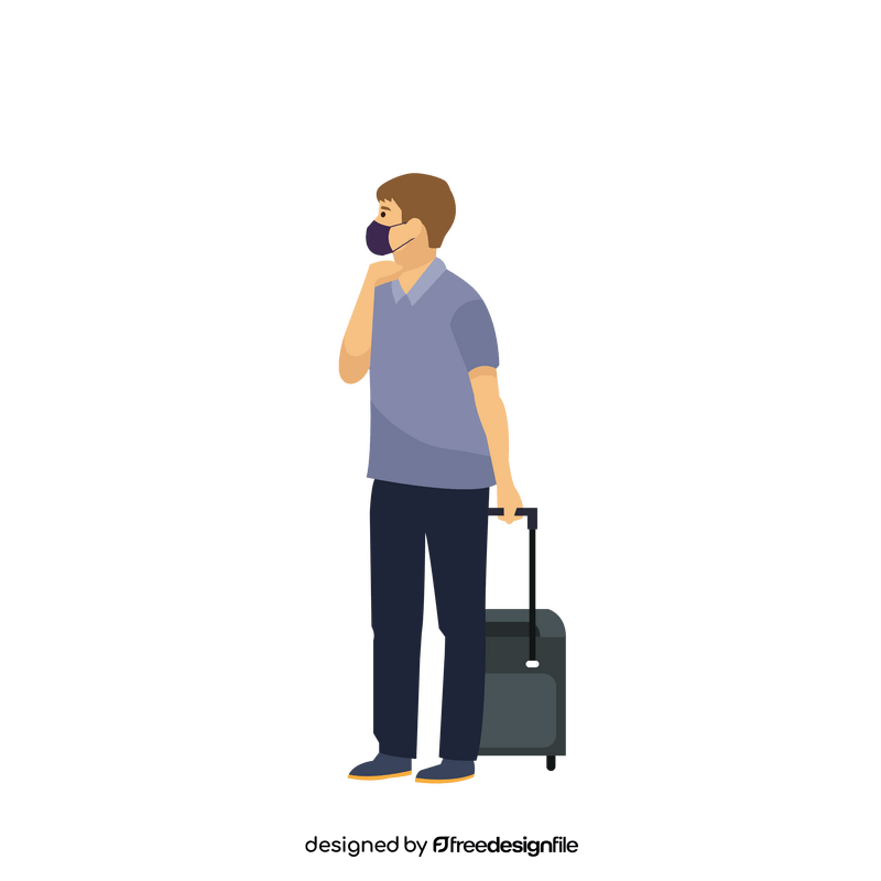 Man travel clipart