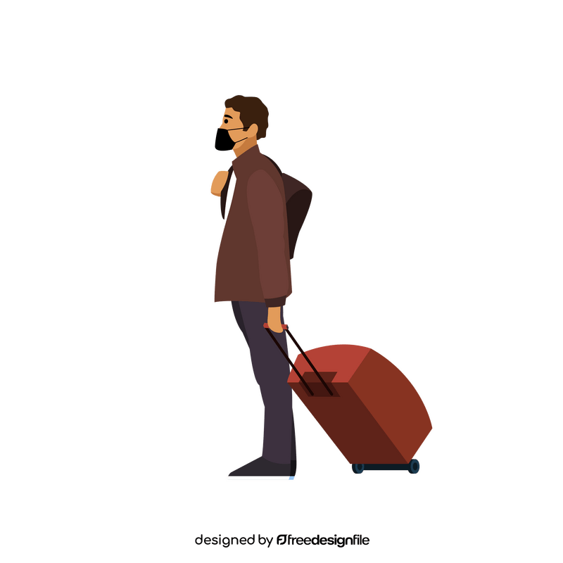 Man travel clipart