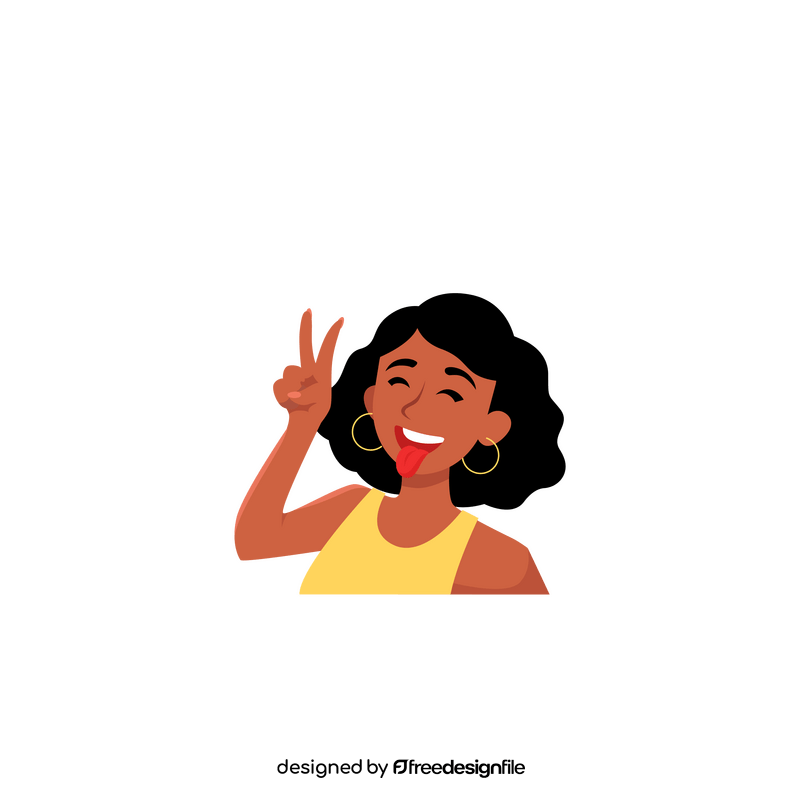 Selfie woman clipart