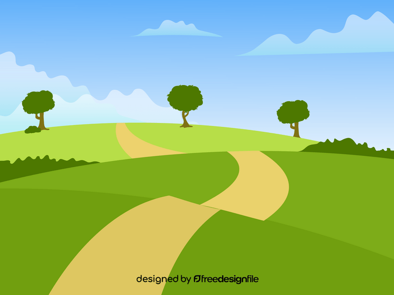 Meadow pathways vector