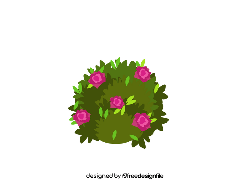 Flower bush clipart