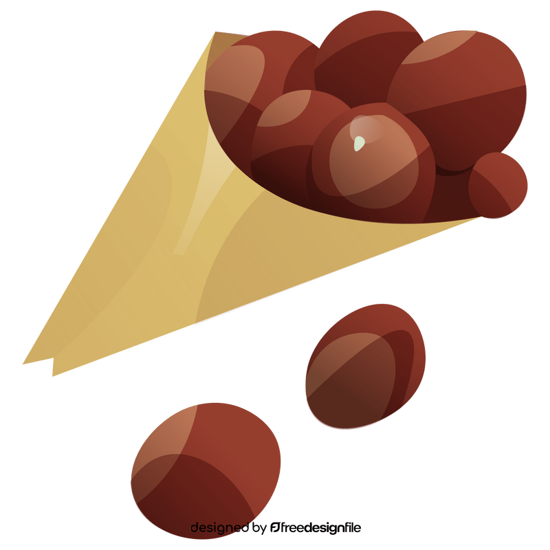 Nut chestnuts clipart