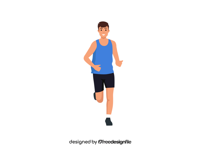 Running man clipart