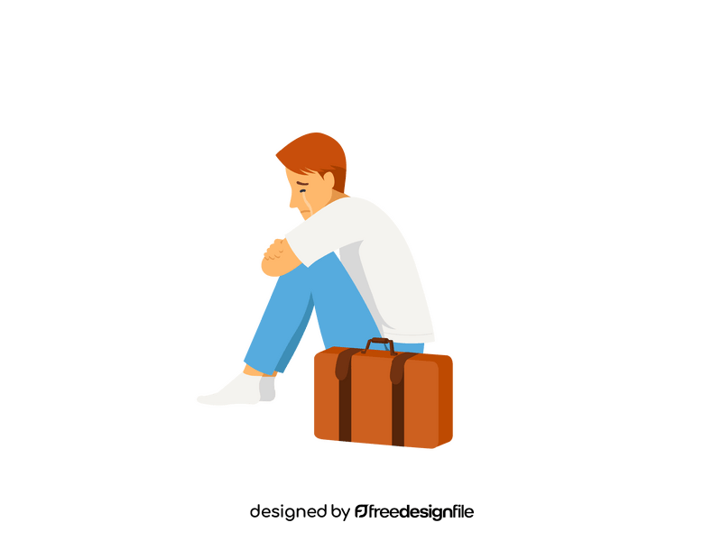 Man sad clipart