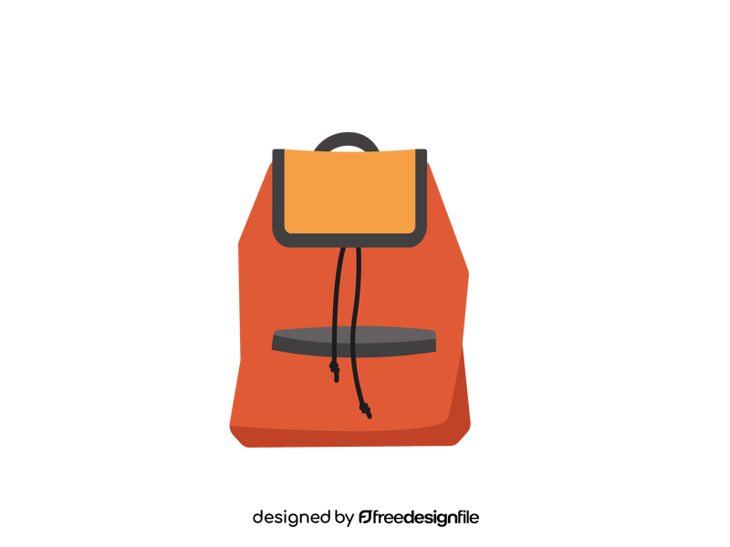 Backpack traveler clipart