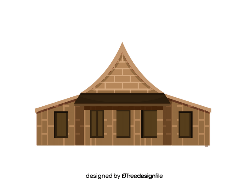 Traditional house clipart