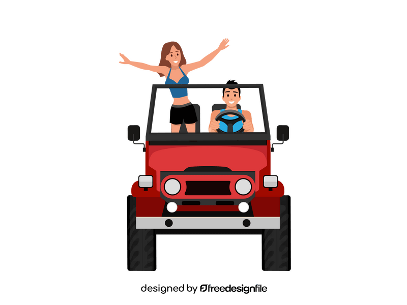 Jeep tour clipart