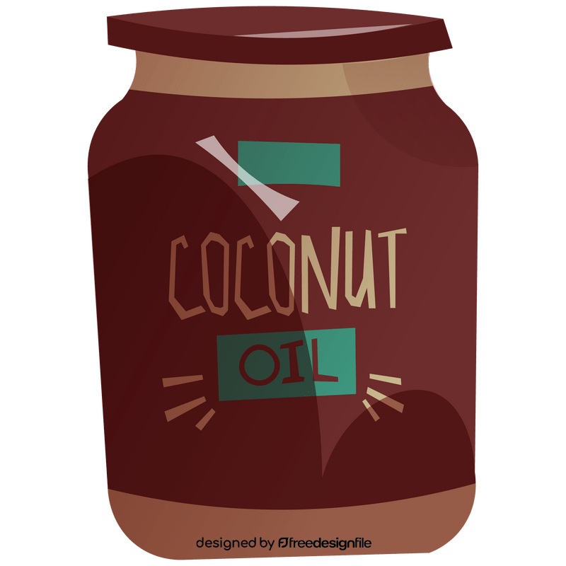 Coconut oil clipart