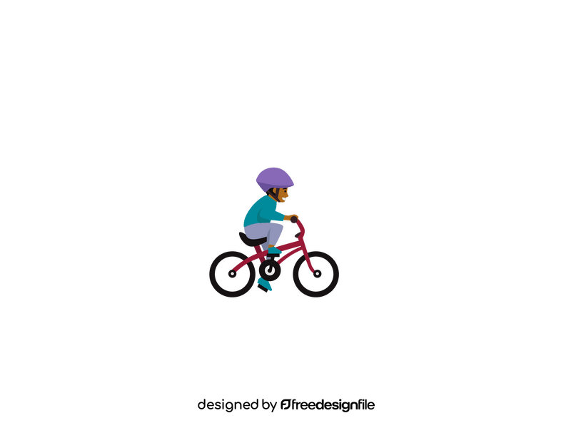 Boy cycle clipart