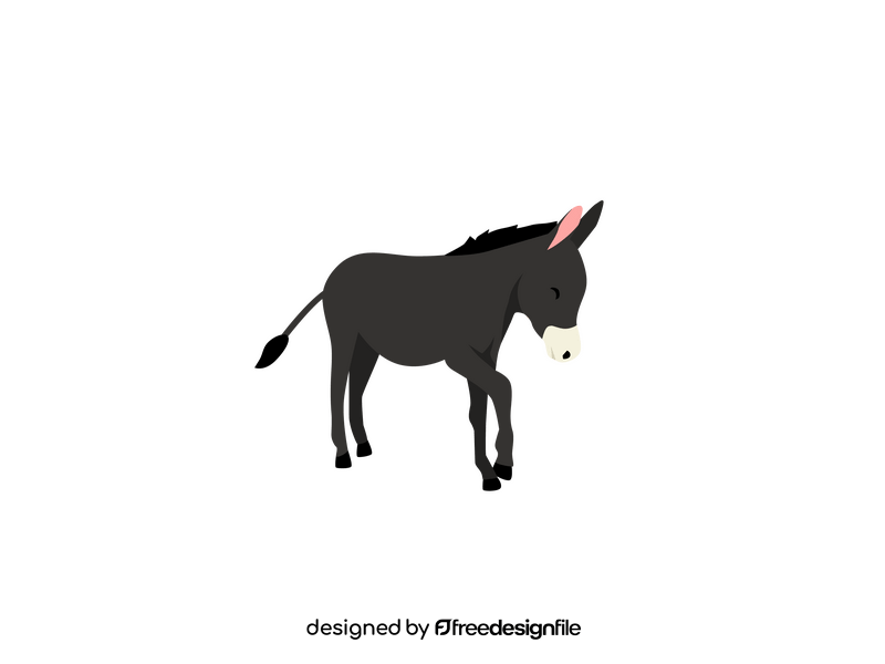 Farm donkey clipart