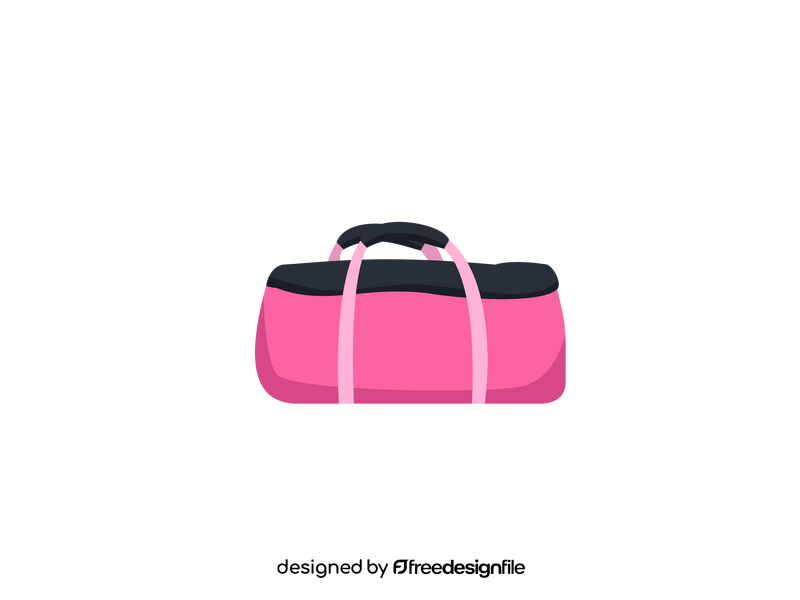 Woman travel bag clipart