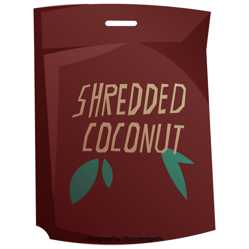 Coconut shredded clipart
