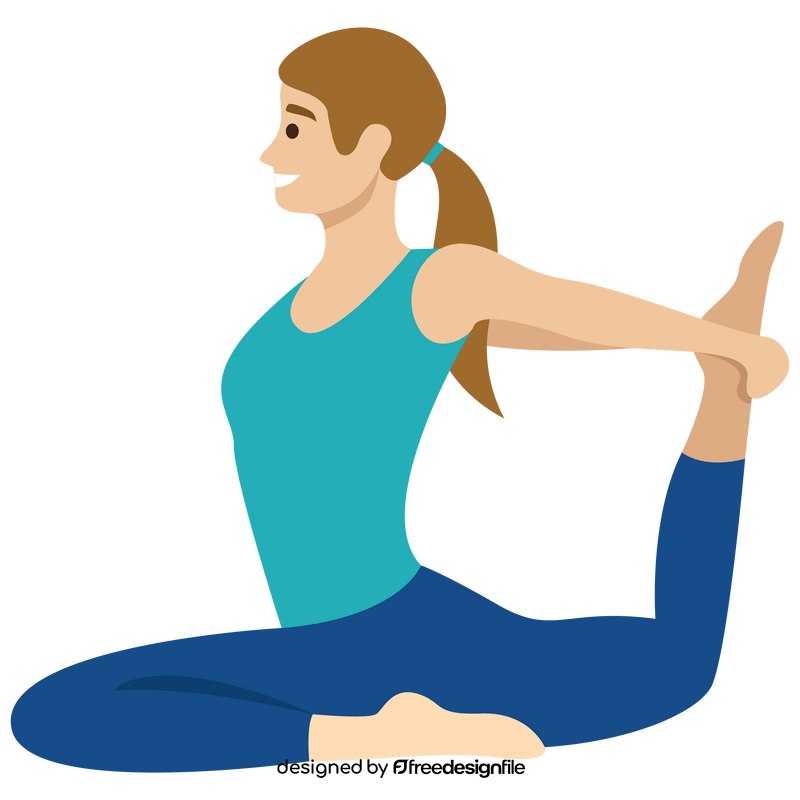 Woman workout clipart