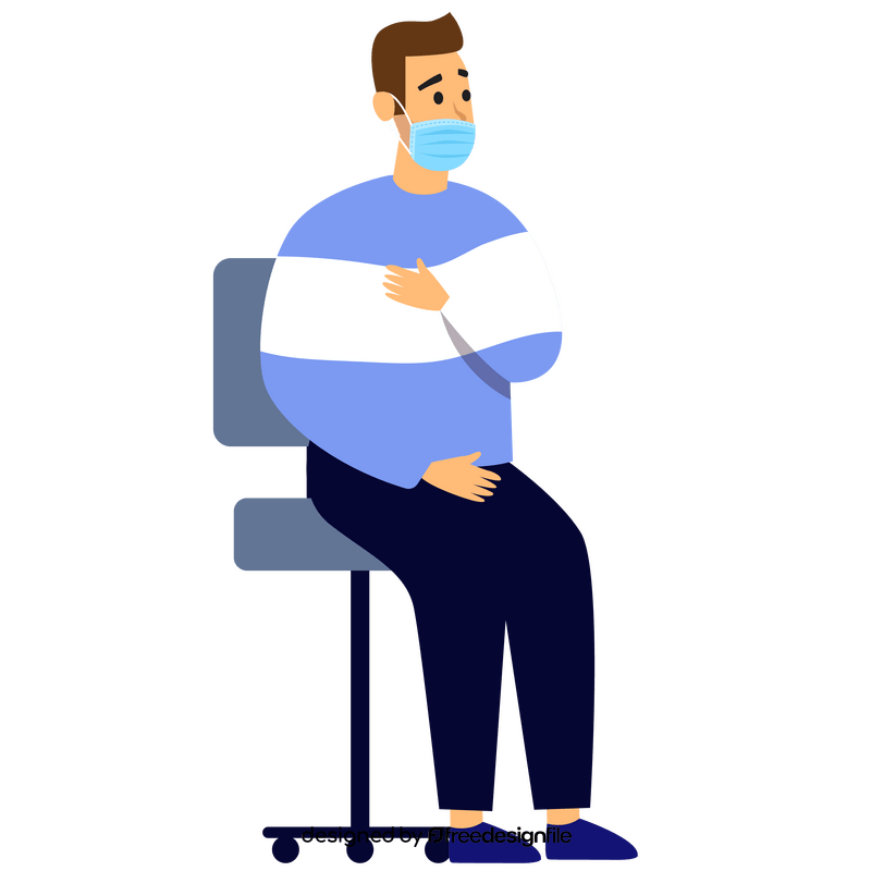 Sitting man clipart