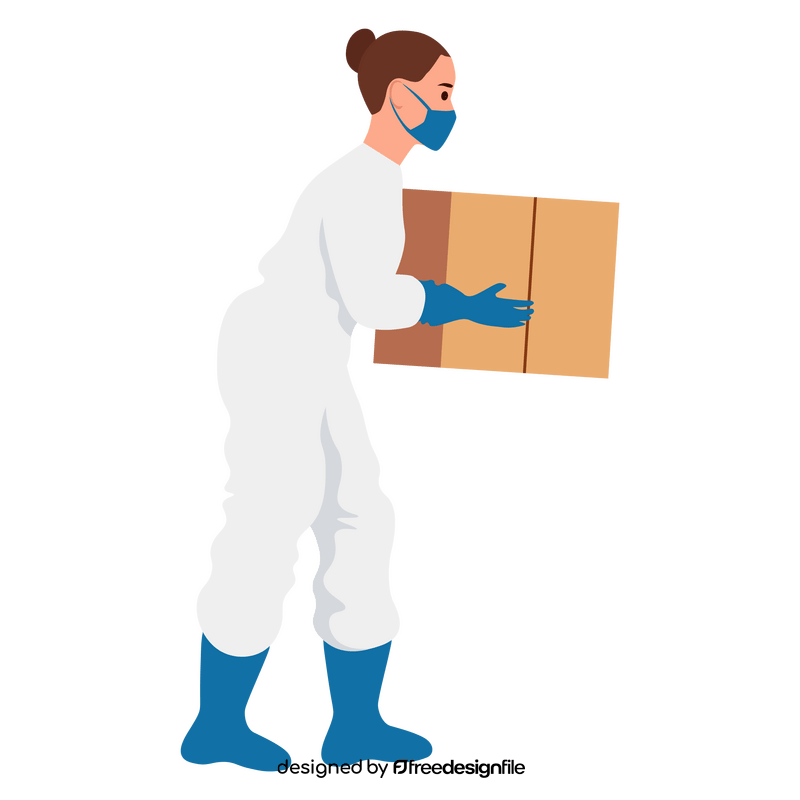 Woman volunteer clipart