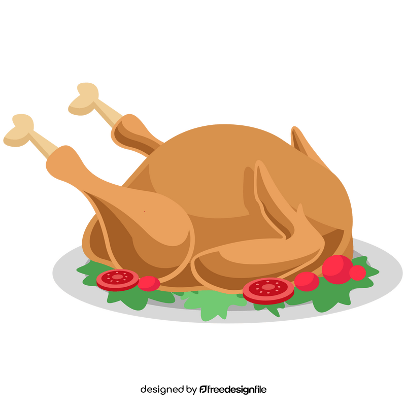 Roasted chicken clipart