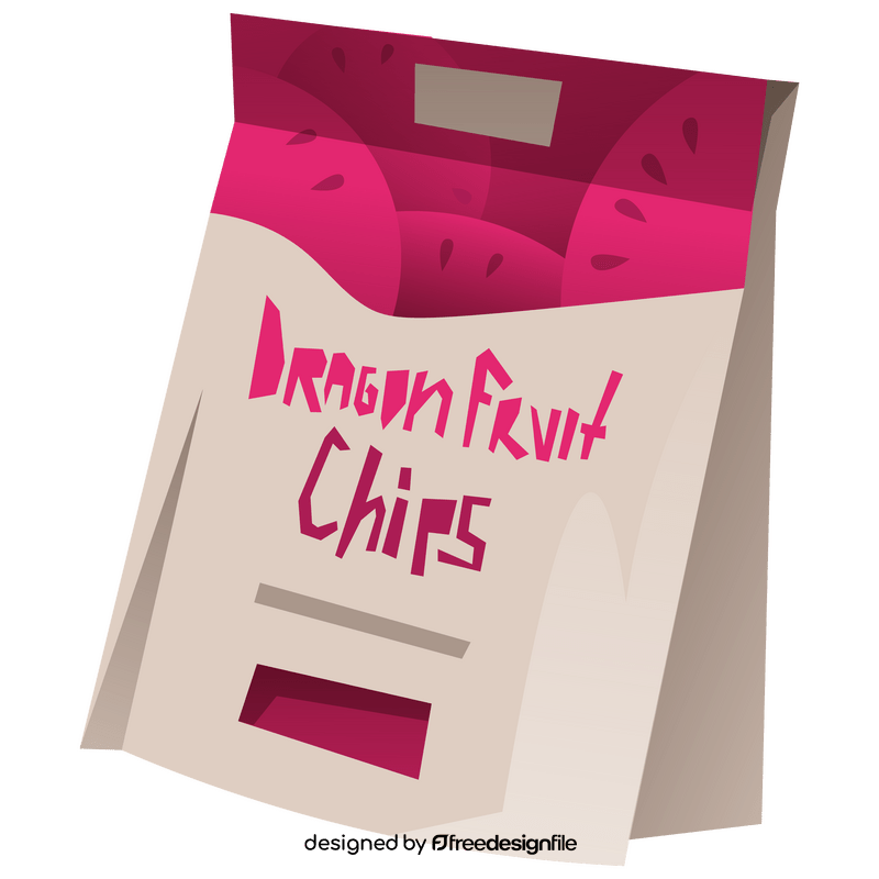 Dragon fruit chips clipart