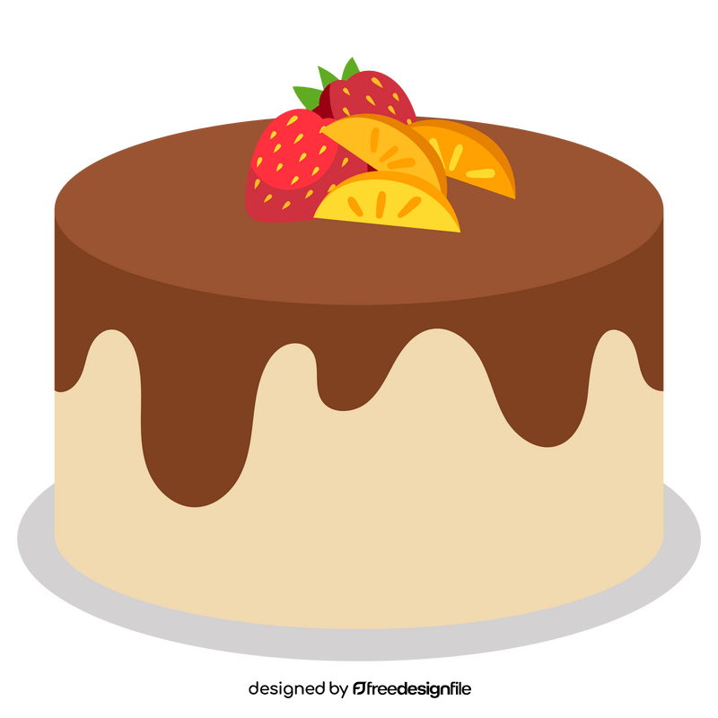 Chocolate cake clipart