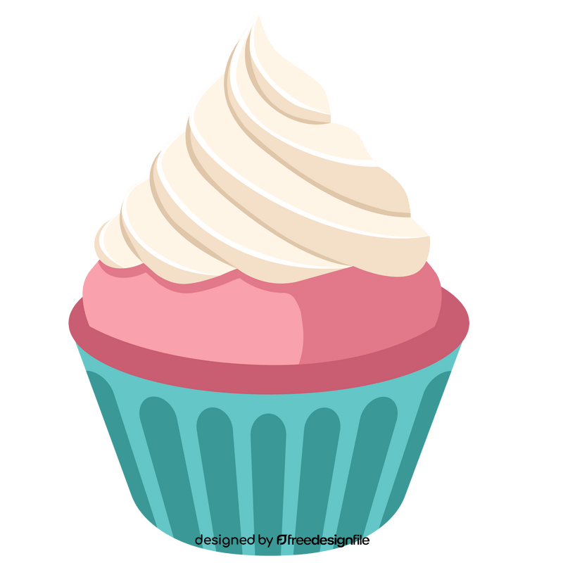 Cupcake cream clipart