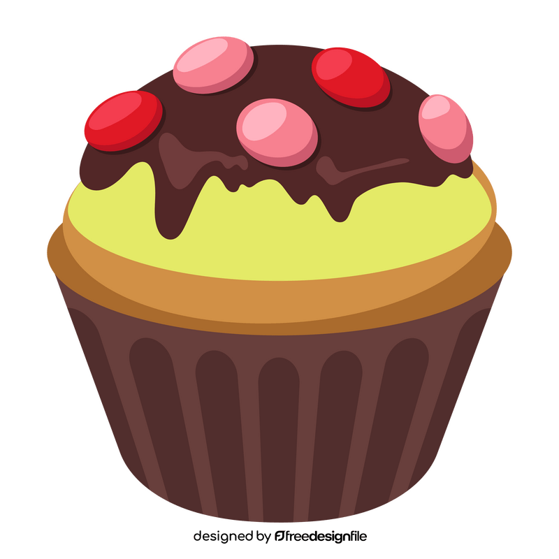 Cupcake chocolate clipart