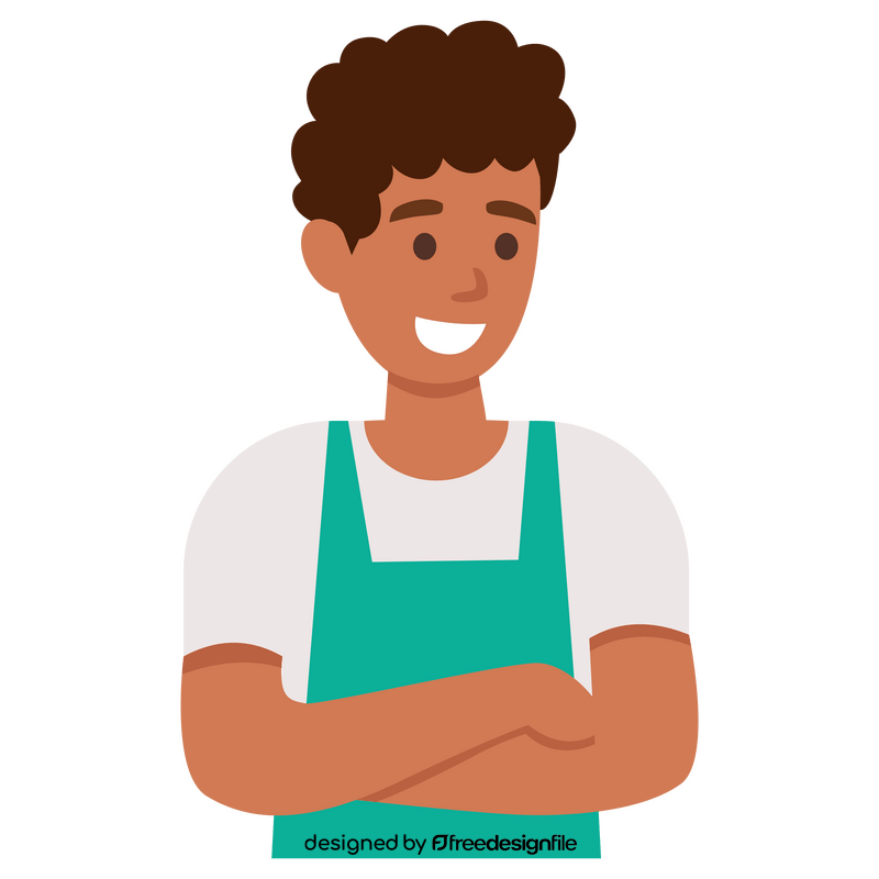 Ice cream man character clipart