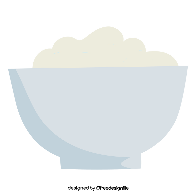 Rice bowl clipart