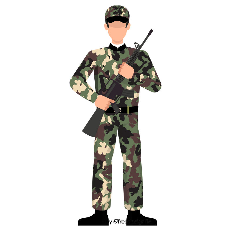 Anonymous soldier clipart