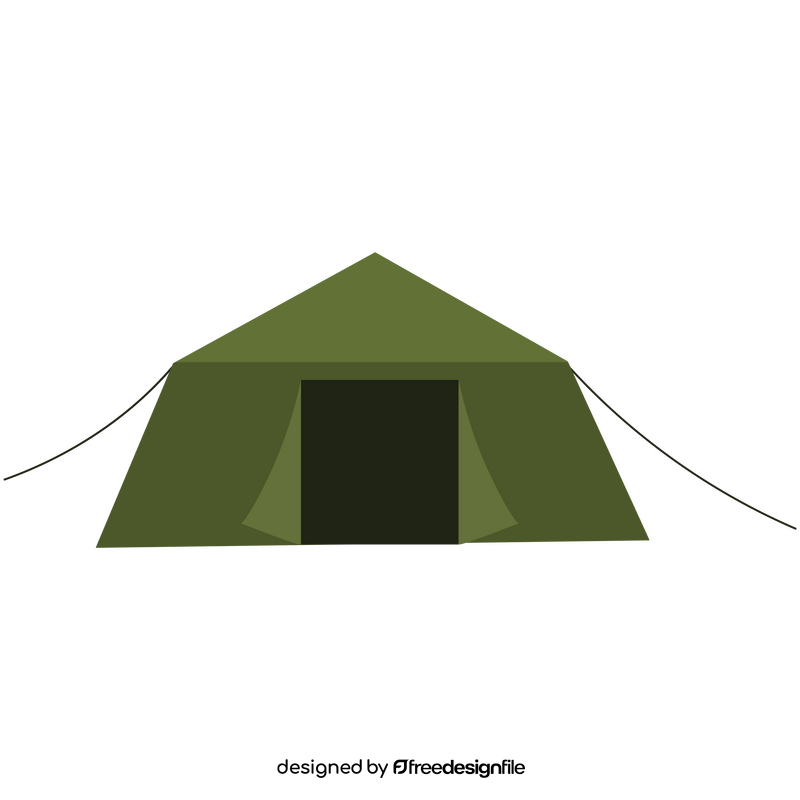 Military tent clipart