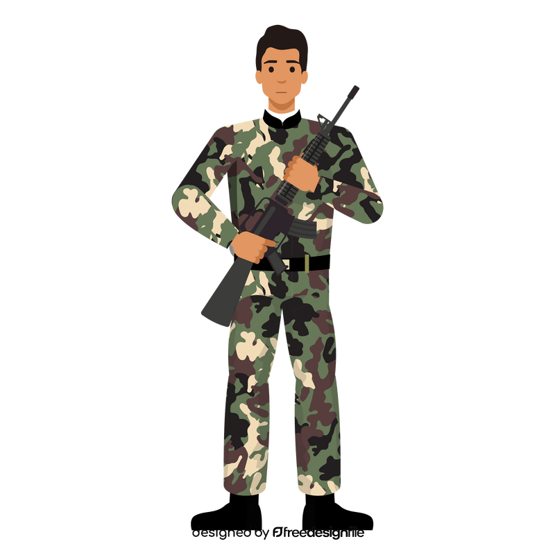 Soldier figure clipart