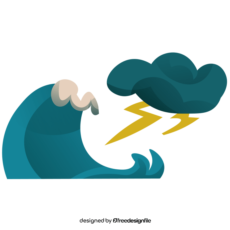 Storm natural disaster clipart