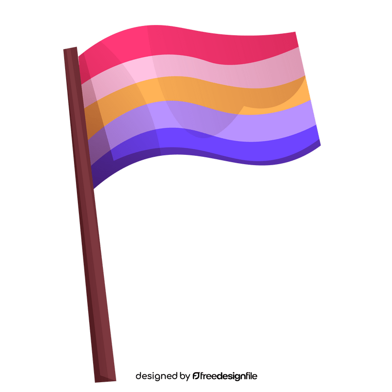 Rainbow flag clipart