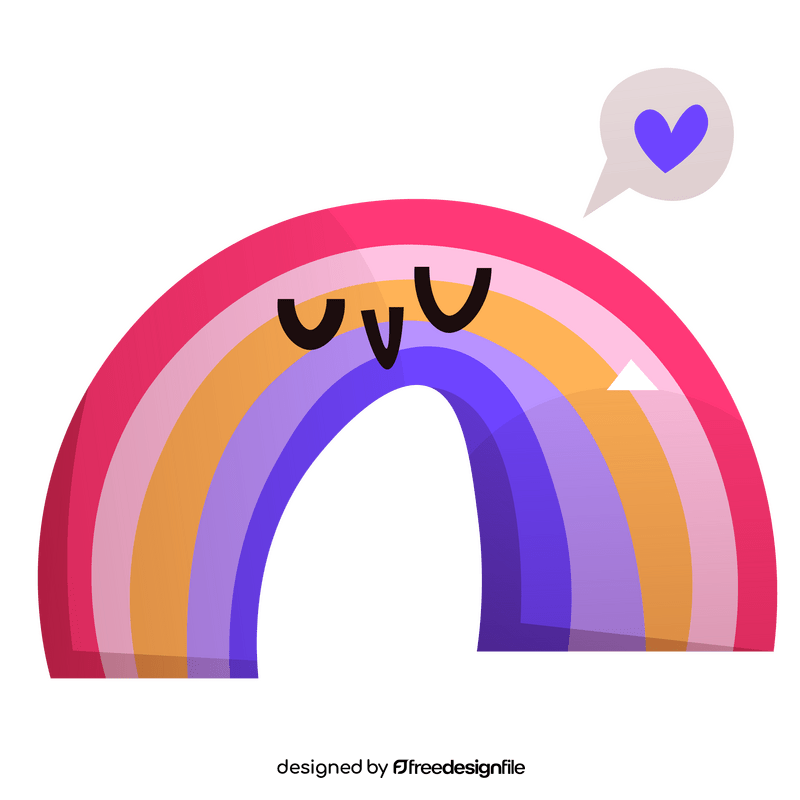 Cartoon rainbow clipart