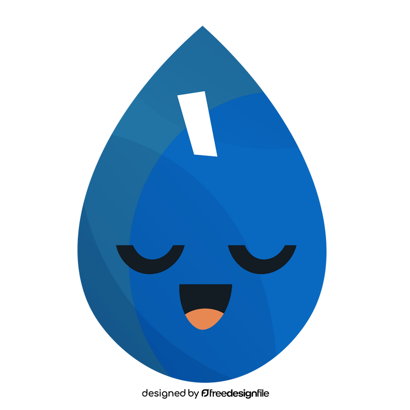 Raindrop emoji clipart