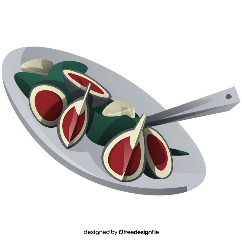 Fig salad clipart