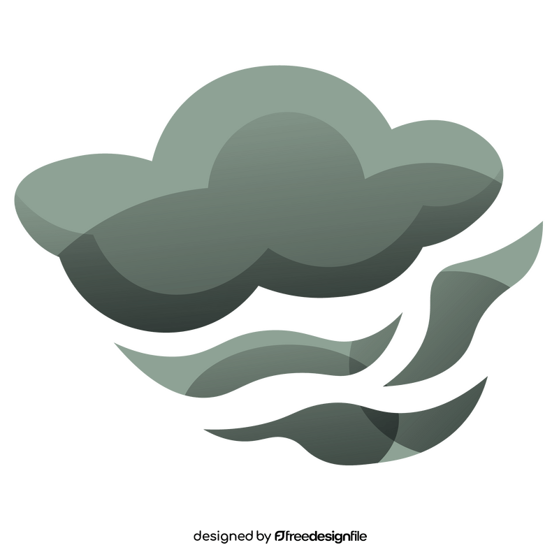 Cartoon fog cloud clipart