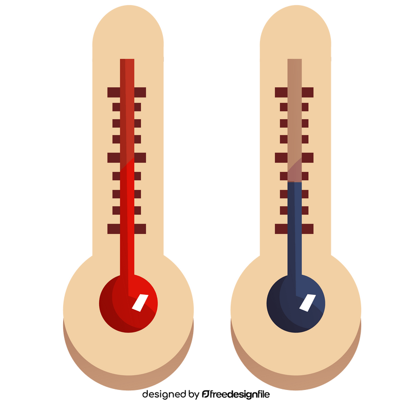 Cartoon room thermometer clipart