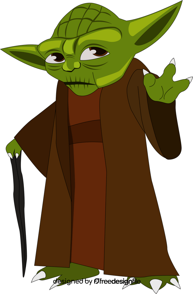 Yoda cartoon clipart