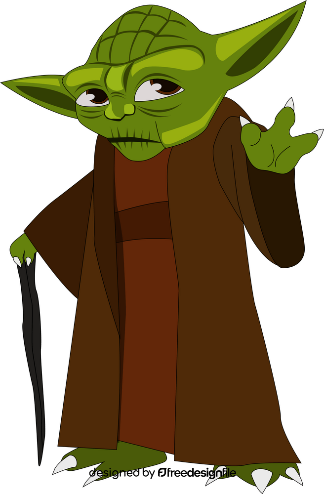 Yoda cartoon clipart