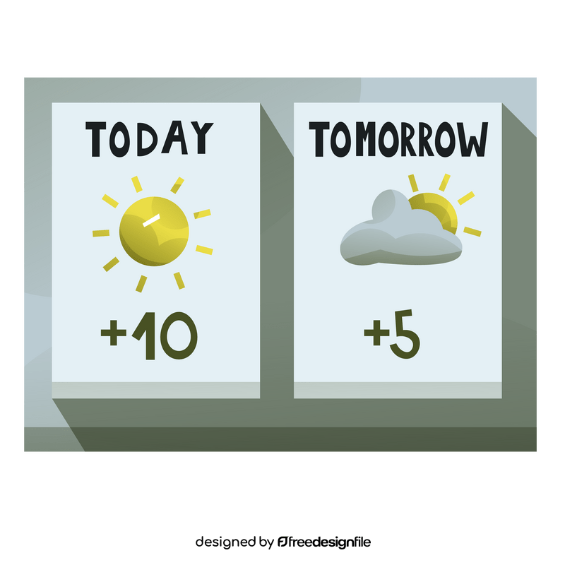Free weather forecast clipart