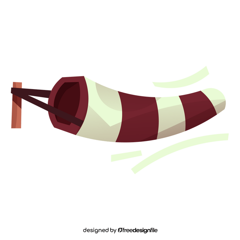 Free striped windsock clipart