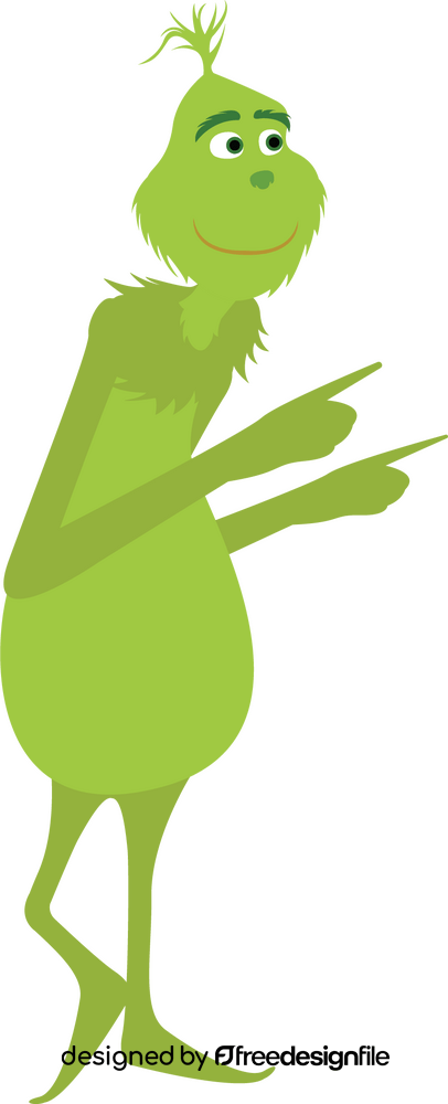 Transparent Grinch character clipart