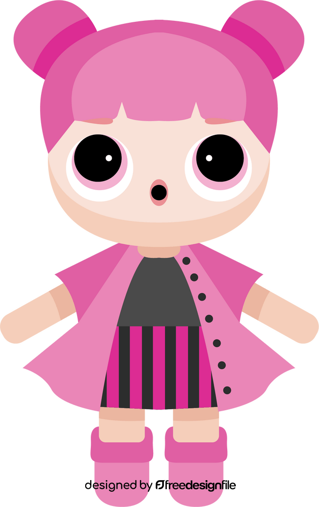 Pink LoL Doll clipart