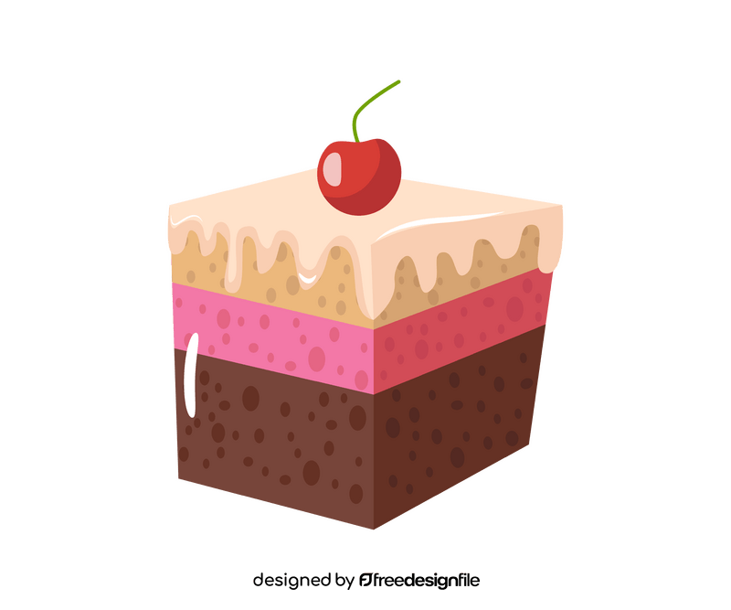 Mini rectangle cake clipart