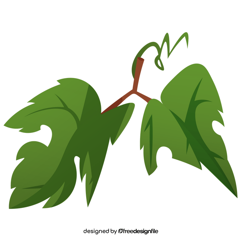 Grapes leaves clipart