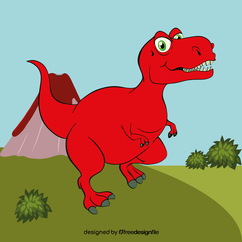 Cartoon dinosaur vector