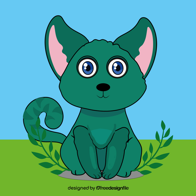 Cartoon cat vector
