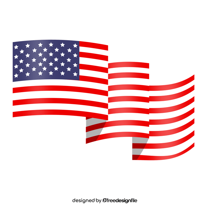 USA flag clipart