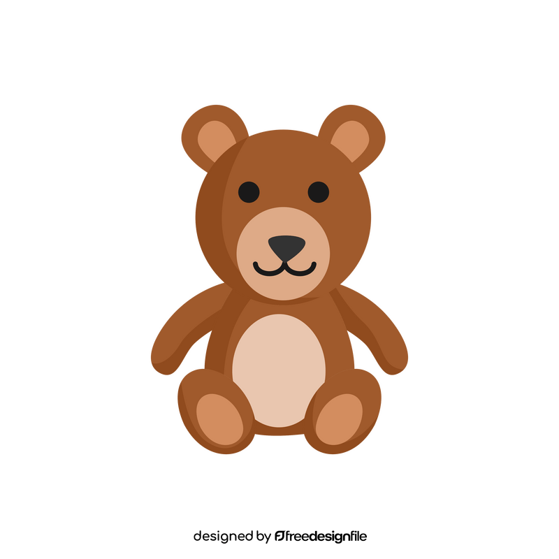 Teddy bear doll clipart