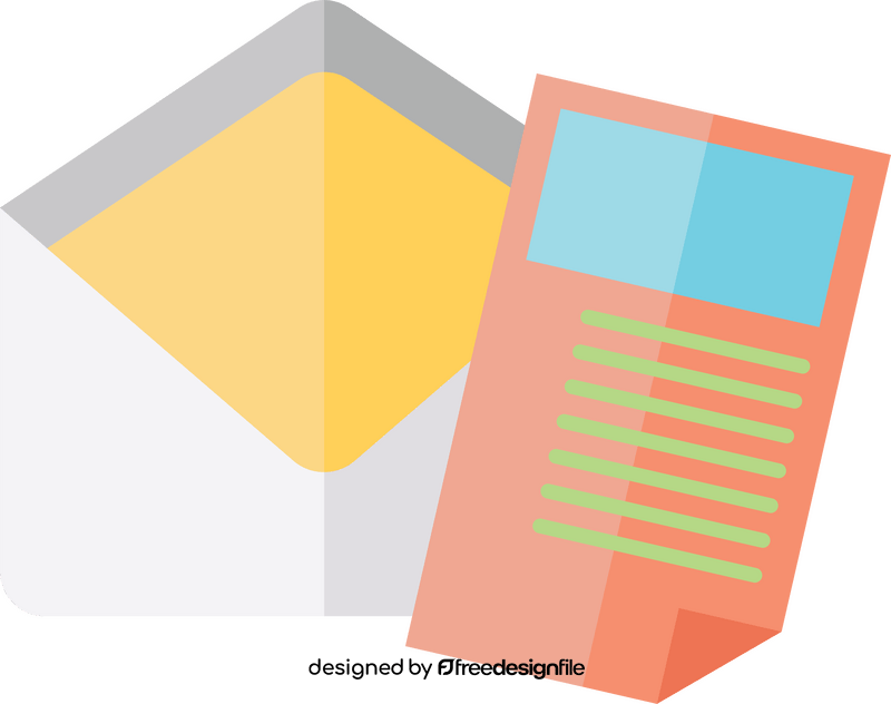 Paper mail clipart