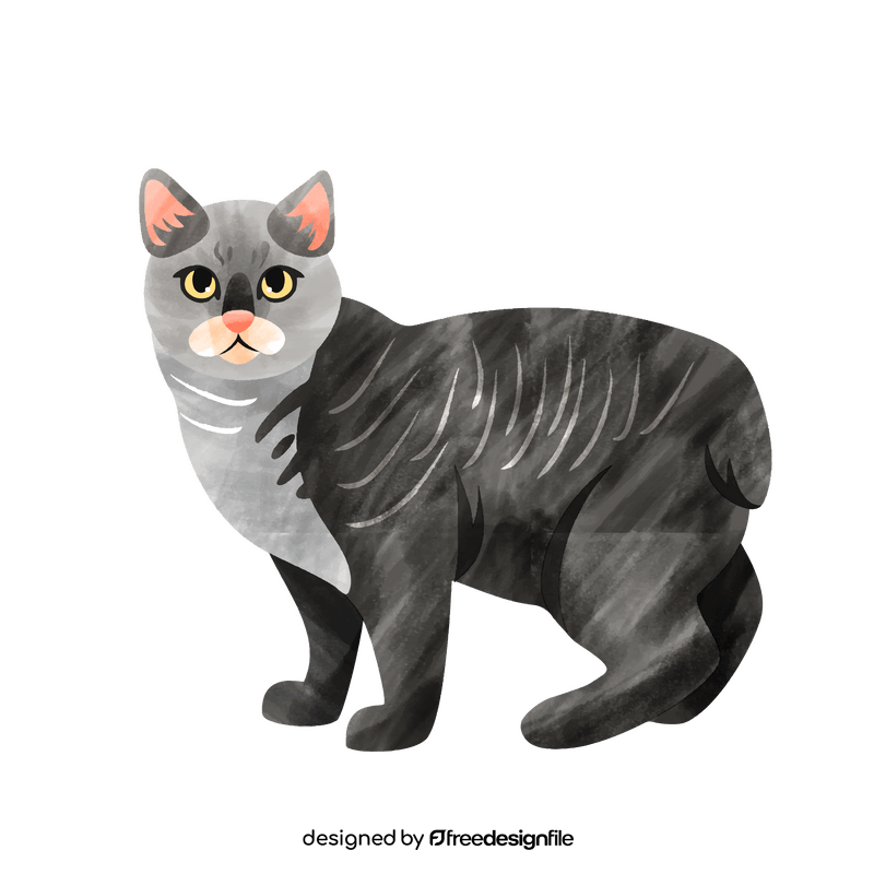 Manx cat clipart